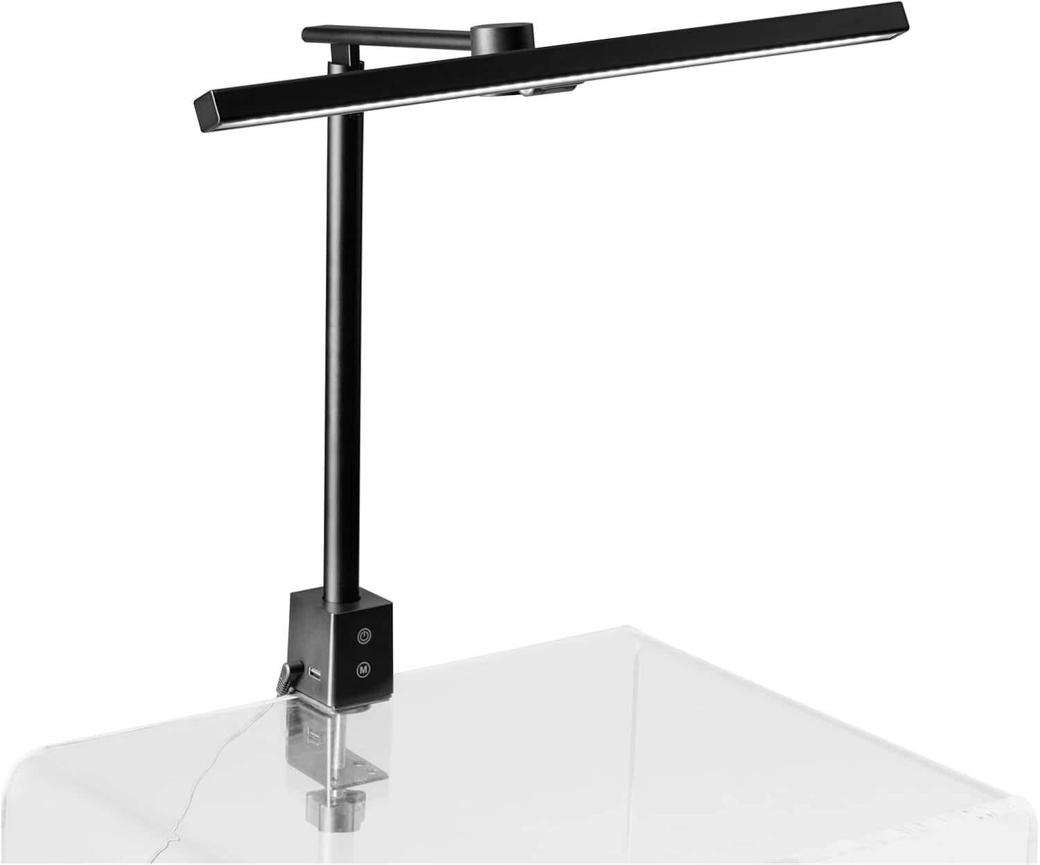 Alco-Albert 940-11 LED Desk Lamp with Clamp, 50 Cm, Black, Continuously Dimmable, 3 Colour Temperatures, USB Connection, Aluminium Table Lamp image number 3