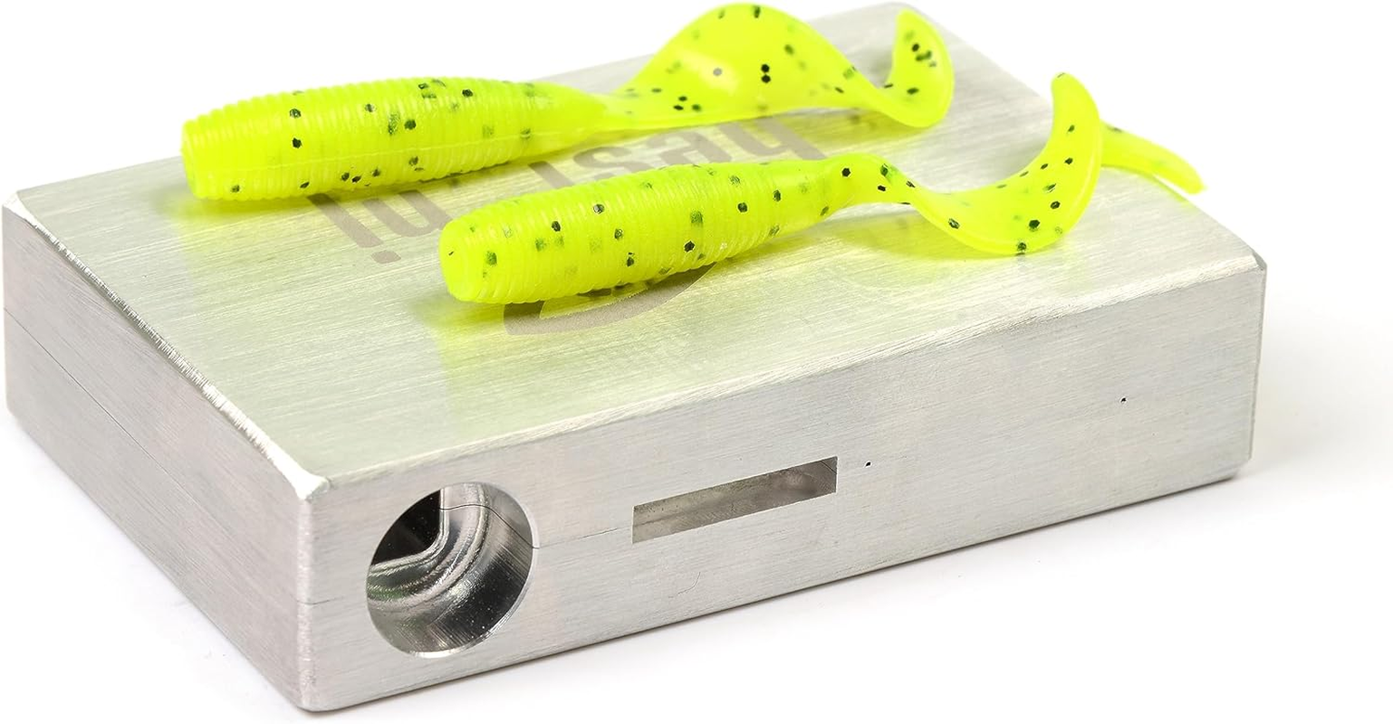 Soft Plastiс Mold Lure Making Injection Molds Fishing Lures Two Cavity Single Tail Grub 4'' Aluminium