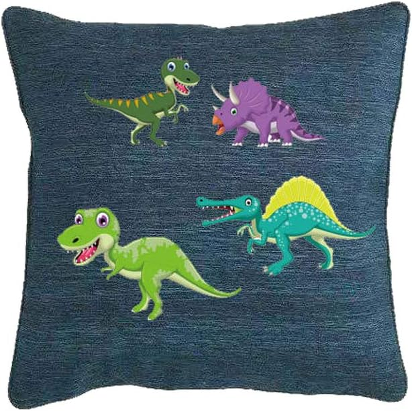 Kids Iron on Patches Heat Transfer Decals Dinosaur Stickers Cute Animal Appliques for Jackets Jeans T-Shirts Backpacks image number 6