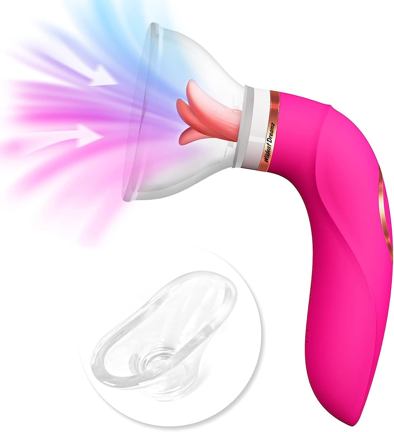 Sucking Vibrator Sex Toys - Adult Sex Toys with 8 Sucking & 5 Licking Vibrations Toys for Womens Sex Pleasure, G-Spot Nipples Vagina Clitoral Vagina Pussy Vacuum Pump Adult Sex Toys for Women Couples image number 5