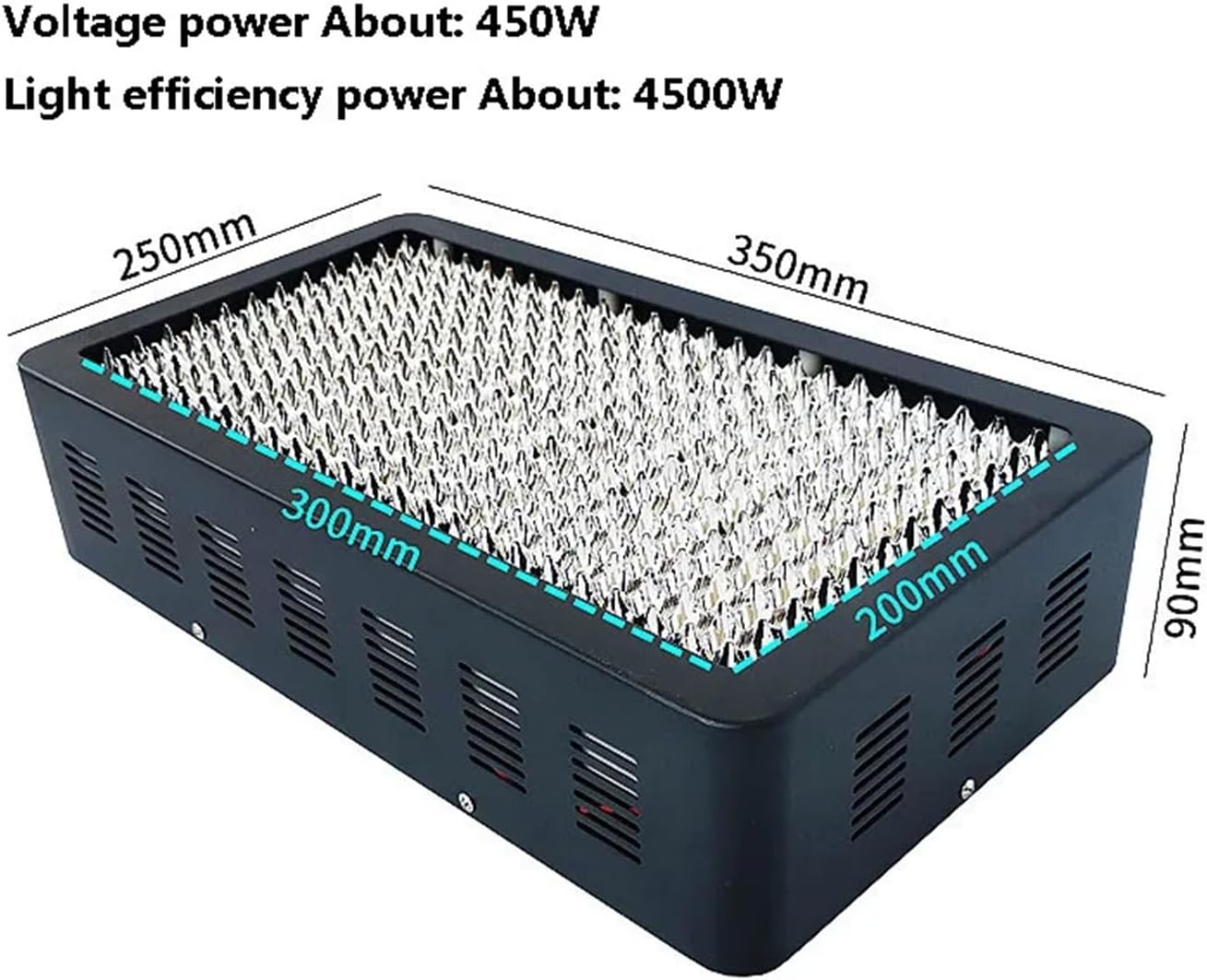 3000W 6000W 395Nm 405Nm 365Nm UV Ultraviolet Glue Curing Lamp Inkjet Screen 3D Printing Exposure Ink Resin DIY Production for DIY Enclosures(Model3,365Nm) image number 1