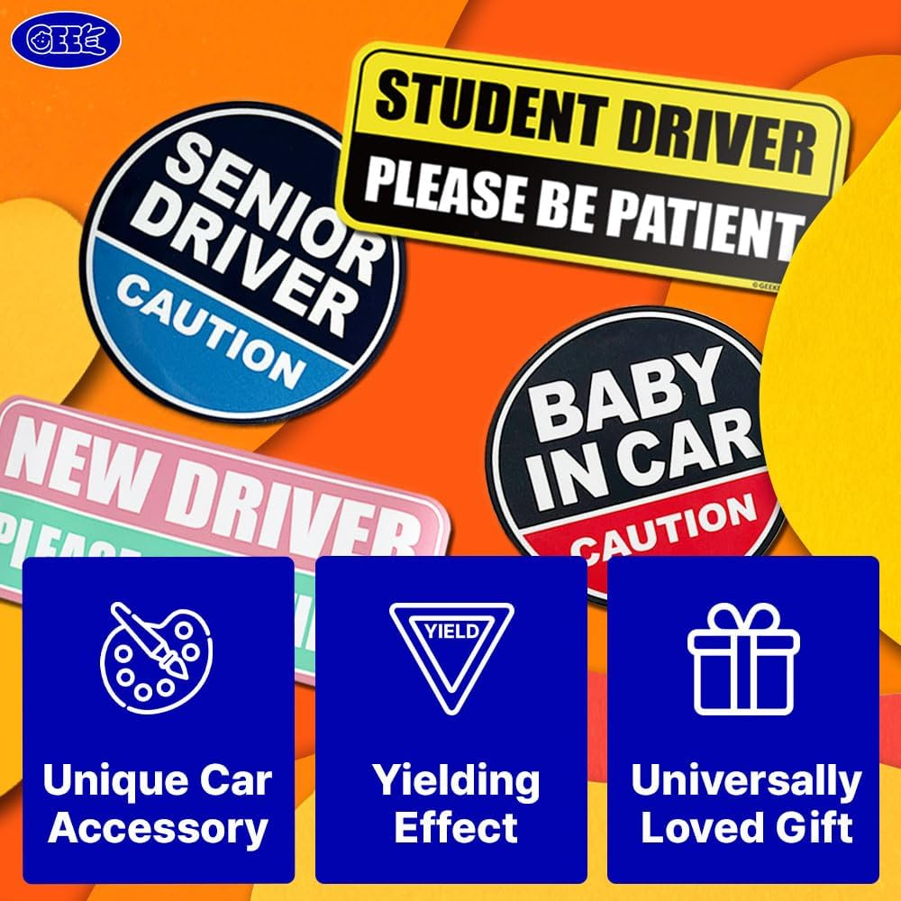 Baby in Car Magnet (Light Pink/Turquoise) - Baseball image number 4