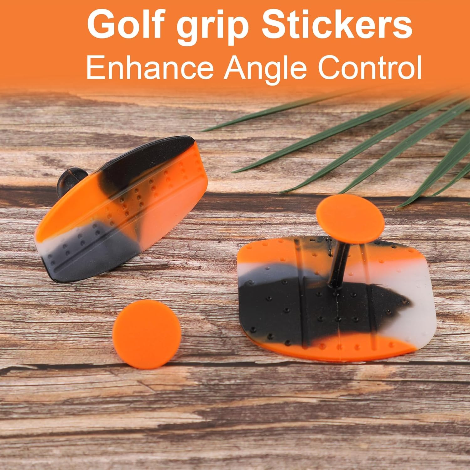 Lyreh 2Pcs T-Grip Golf Trainer, Anti-Slip Silicone Grip Golf Club Training Aid Practical Swing Practice Accessory for Golfers of All Skill Levels