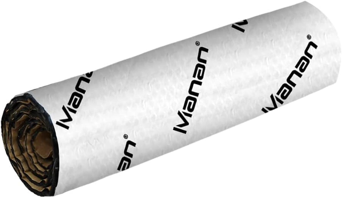 Traderight 4Sqm Automotive Sound Deadener Butyl Thicker Car Noise Deadening Audio Vibration Dampening Heat Shield Proofing Insulation Mat 8M Roll,50Cm X 8M Silver image number 6