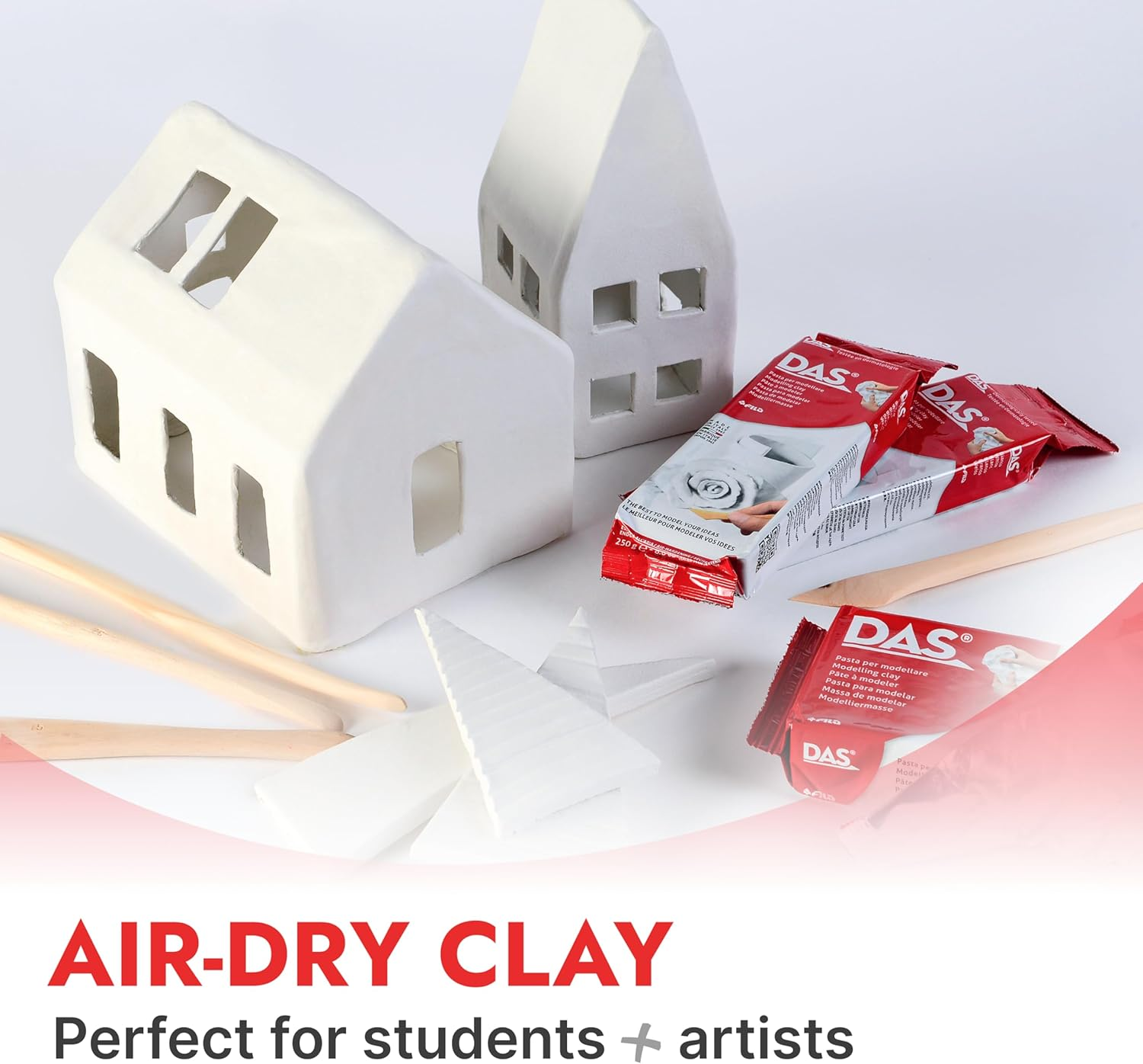 DAS Modelling Clay, White, 1 Kg image number 2
