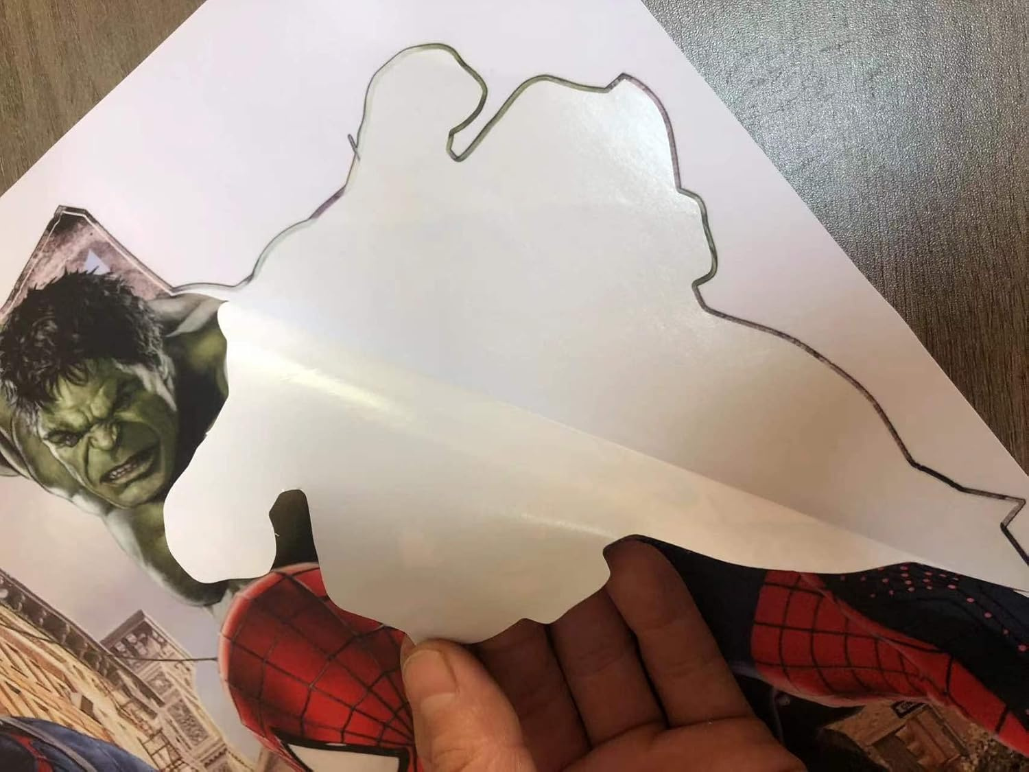 Superhero Wall Decal - Kids Removable Vinyl Wall Sticker - Boys Room Self-Adhesive Mural Kids Bedroom Living Room Game Room Wall Decor - 24 "X16（Large）