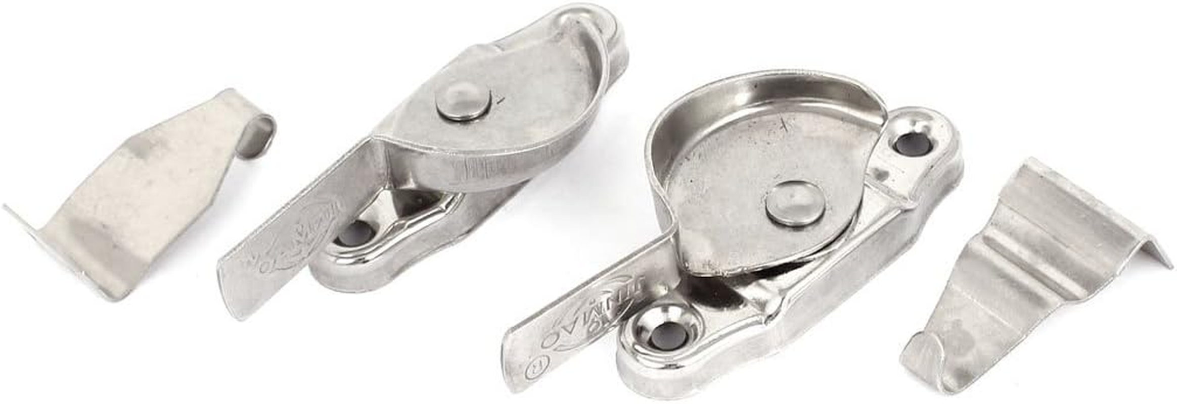 Aexit 2Pcs (Home Hardware) Metal Double Hung 180 Degree Rotation Window (69Ry27Qf138) Sash Locks image number 1