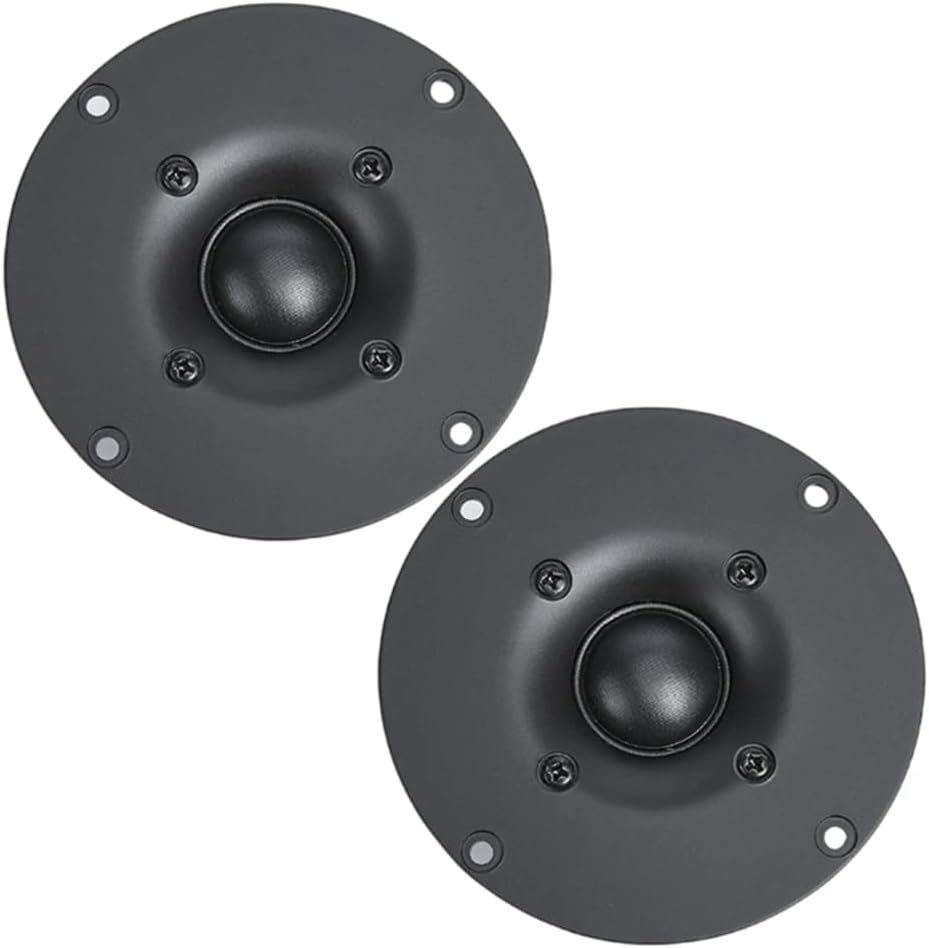 Snblzhef 2Pcs 4 Inch Tweeter Speaker 8 Ohm 60W Hifi Speaker Silk Film Dome Audio Treble Speaker for Family Horn Broadcastin image number 1