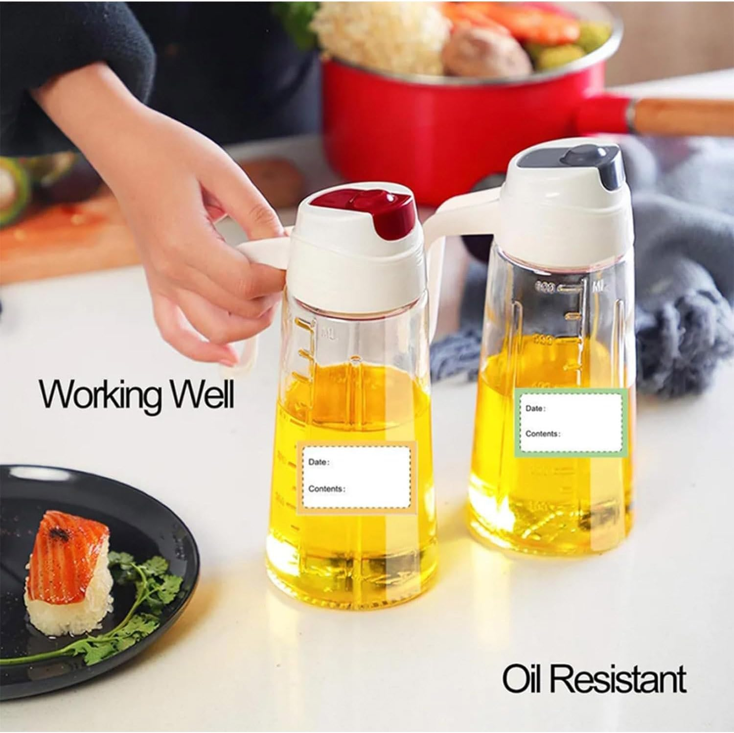 1000 Pcs Removable Freezer Labels,4 Rolls Color Multifunctional Adhesive Labels,Food Storage Stickers for Food Containers Jars Kitchen Restaurant Storage image number 5