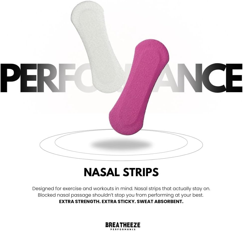 Breatheeze Bundle (90Pcs) - Extra Strength Strong Hold Nasal Strips and Mouth Tape for Snoring, Breathing, Exercise, Sleep, Recovery and Performance | Breathe Better, Breathe Right and Perform at Your Best | Bundle VALUE PACK