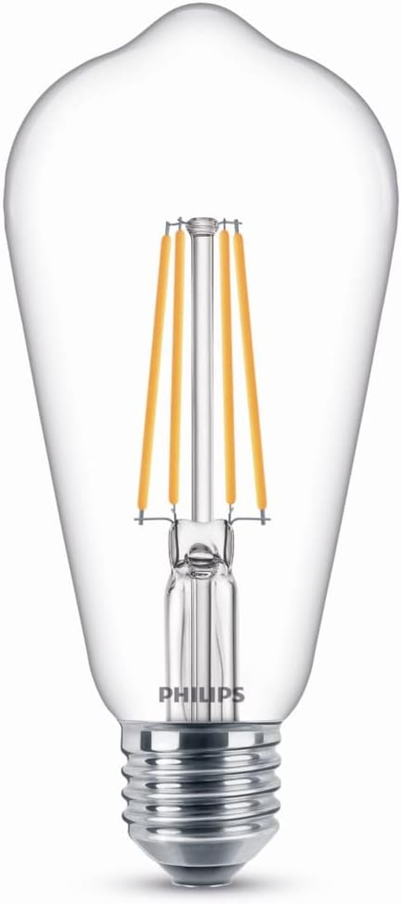 Philips LED Premium Classic ST64 Light Bulb [E27 Edison Screw] 7W - 60W Equivalent, Warm White (2700K) image number 3