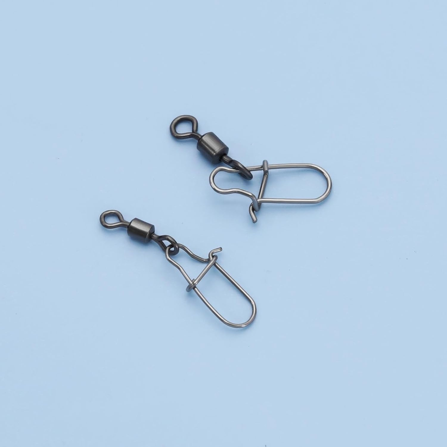 Emsea Set with 100Pcs/150Pcs Fishing Swivel Set Rolling Barrel Swivel with Interlock Snap Fast Spin Fishing Bait Line Connector Accessories for Freshwater Seawater Fishing Set A/B image number 3