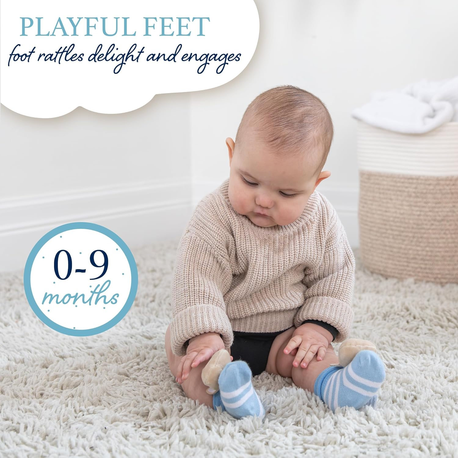 Beatrix Potter - Peter Rabbit Foot Rattles, Booties, Birth+ image number 2