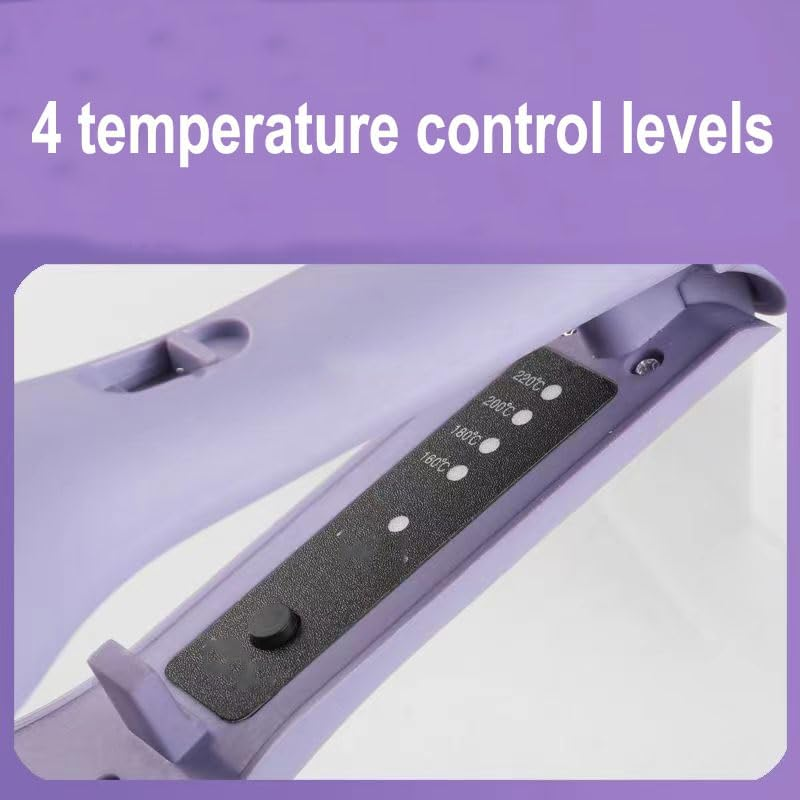 Hair Styling Tool with Negative Ionic Technology, 4 Gears Double-Sided Heating, French Curl 3D Curling Iron, 32Mm Curling, Long-Lasting Smooth Waves, for Travel & Home (Pink,European Standard) image number 3