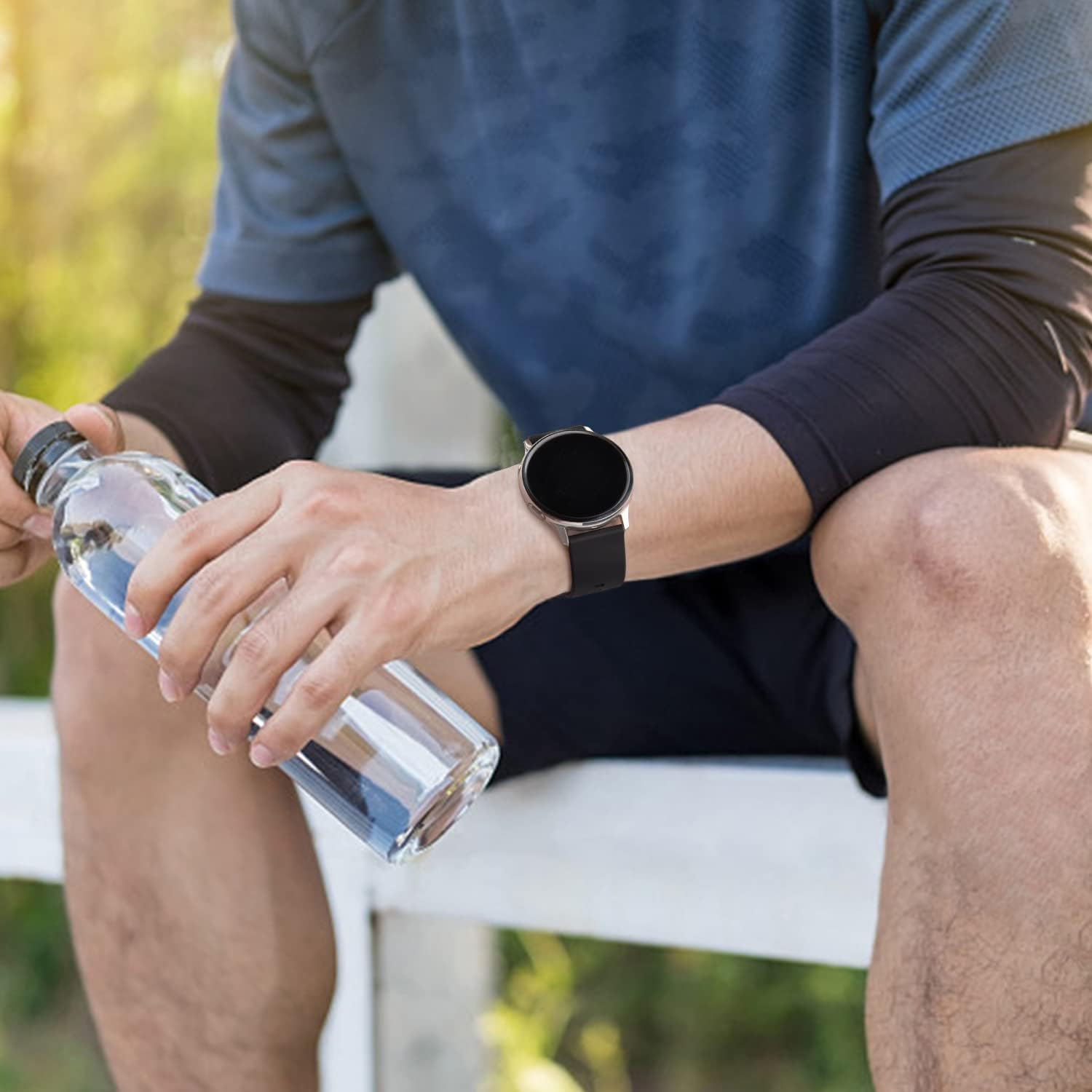 [4 Pack] Sport Bands for Samsung Galaxy Watch 5/6/4/3 40Mm 44Mm, 20Mm Adjustable Soft Strap Replacement for Women Men image number 5