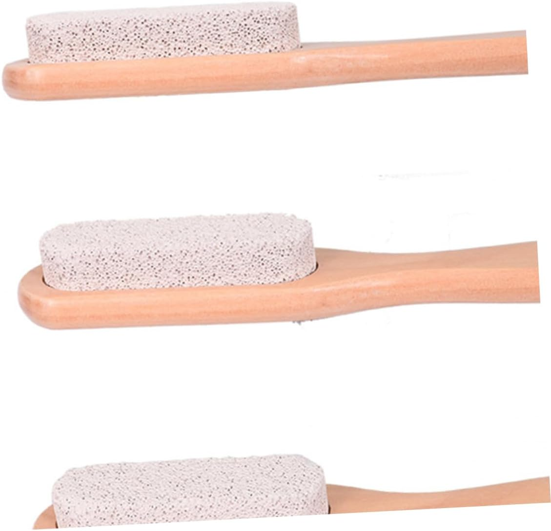 AUTSUPPL 2Pcs Nail Buffer Block Pumice Stone Cleaning Brush Body Exfoliator for Callus Removal image number 2