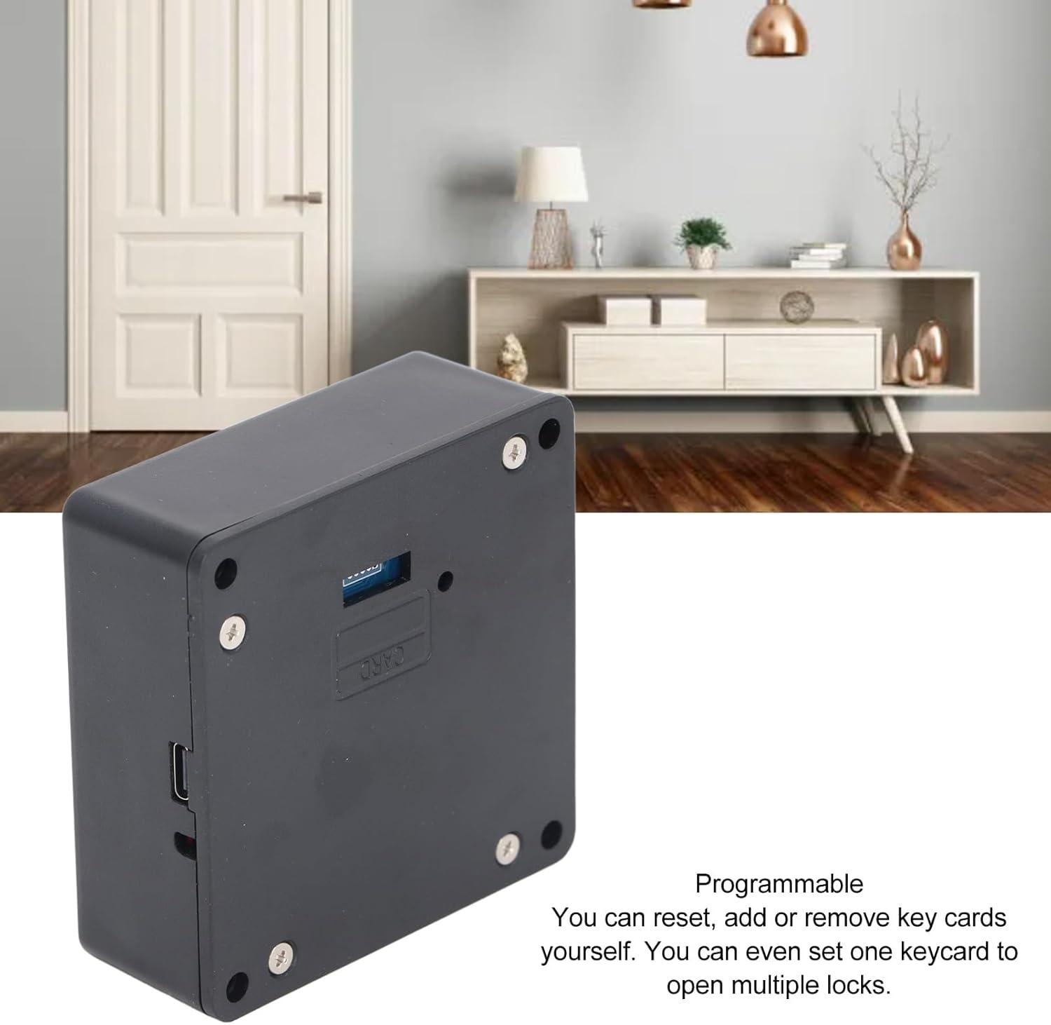 Invisible Cabinet Lock ABS Electronic Sensor RFID DIY Cabinet Lock for Cupboards Closets