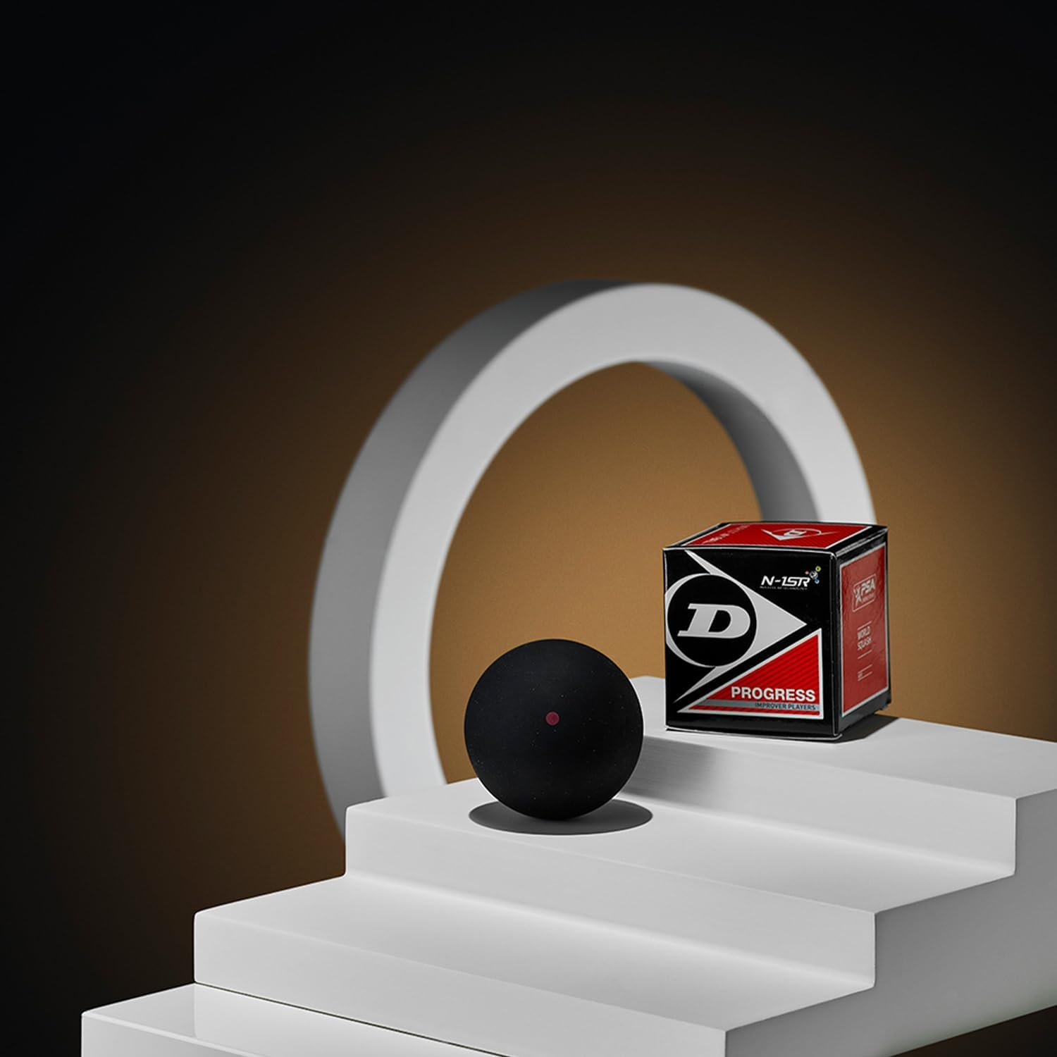 Dunlop Squashb&auml;lle Progress Rot, F&uuml;r Freizeit- Und Hobbyspieler &ndash; Speed Mittelschnell image number 2