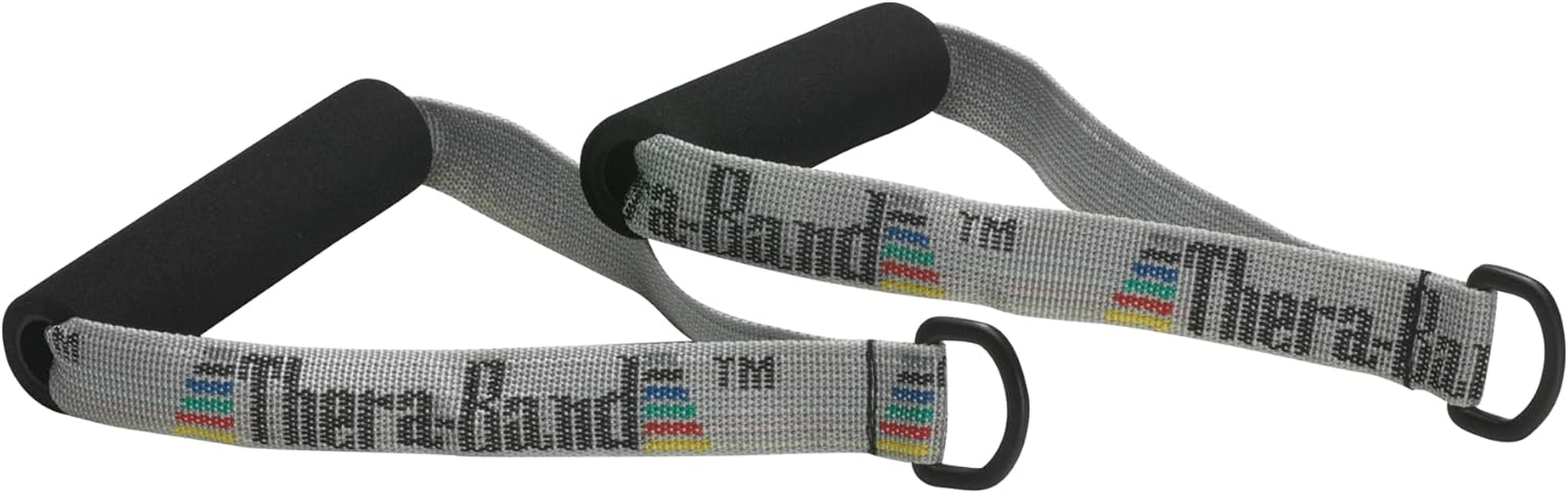 Theraband Resistance Band Handles, Attachments for Resistance Bands and Tubing, Pair of Foam Grip Pull Handles for Lower and Upper Body Exercises, Pilates, Yoga, Home Workouts without Weights image number 4