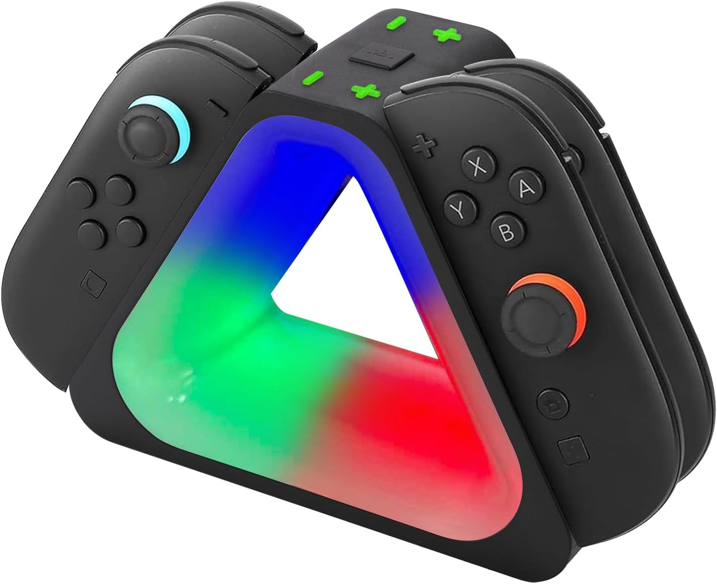 BTFO Charging Dock for Switch 2 Joy-Con, 4-In-1 Fast Charger Magnetic Docking Station with 7 RGB Lighting for Switch 2 Controllers NS2 Accessories image number 1