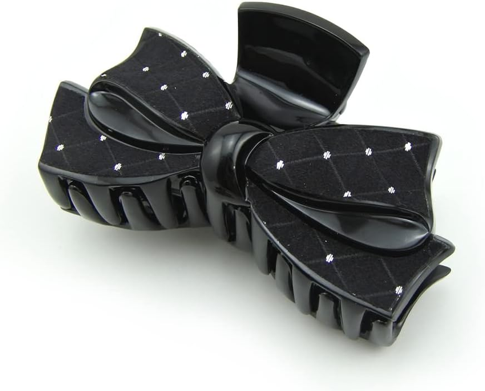 Meilliwish Noble Beautiful Lady Hair Claw Clip(D91)(Allblack)