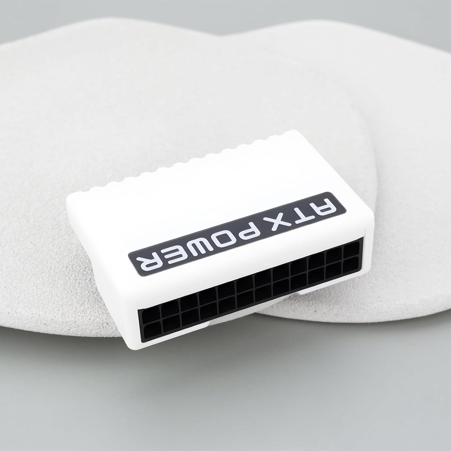 Ecsing Computer Motherboard 90 Degree Turn White Power Connector Plug Suitable for ATX 24PIN Motherboard Port