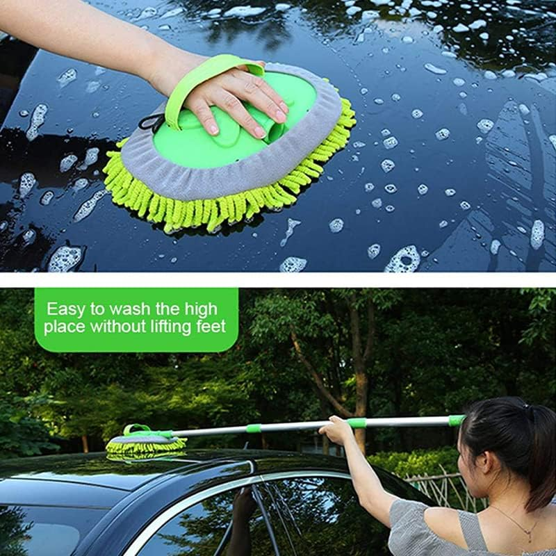 New Telescopic Car Brush Wash Soft Care Mop Vehicle Cleaning Window Adjustable - Car Brush Wash image number 5