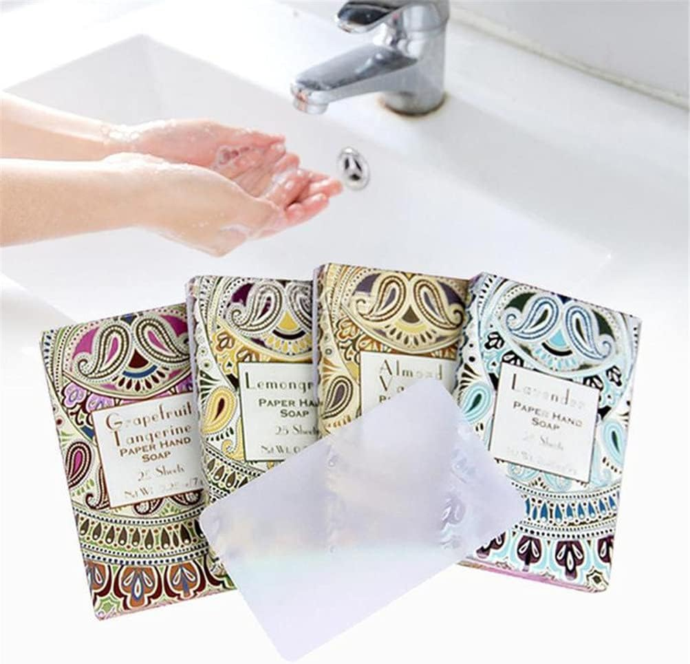 8 Boxes (800 Sheets) Portable Mini Paper Soap, Disposable Soap Paper Boxed Travel Soap Paper Washing Hand Bath Clean Scented Slice Sheets image number 3