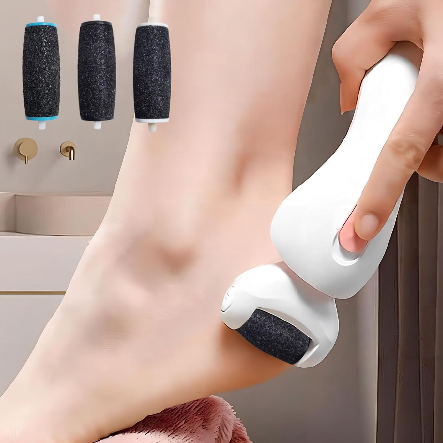 12Pcs Foot Scrubber, Replace the Scholl Foot Document Supplement, Electric Foot Grinding Replacement Head, Foot File, Foot Cocoon Remover, Foot Care Set