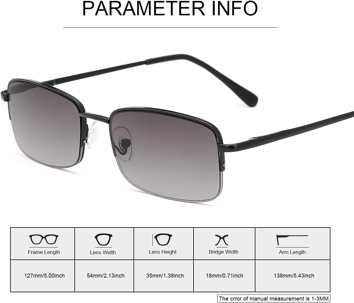 Full Lens Reading Glasses UV Protection Spring Hinge Sunglasses Sun Reader Driving Safety Eyeglasses Shades Eyewear image number 3