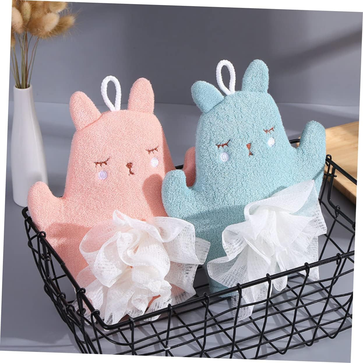 Healeved 6Pcs Bath Mitt Exfoliating Glove Scrubbing for Gentle Exfoliation Body for Shower Spa Massage image number 3