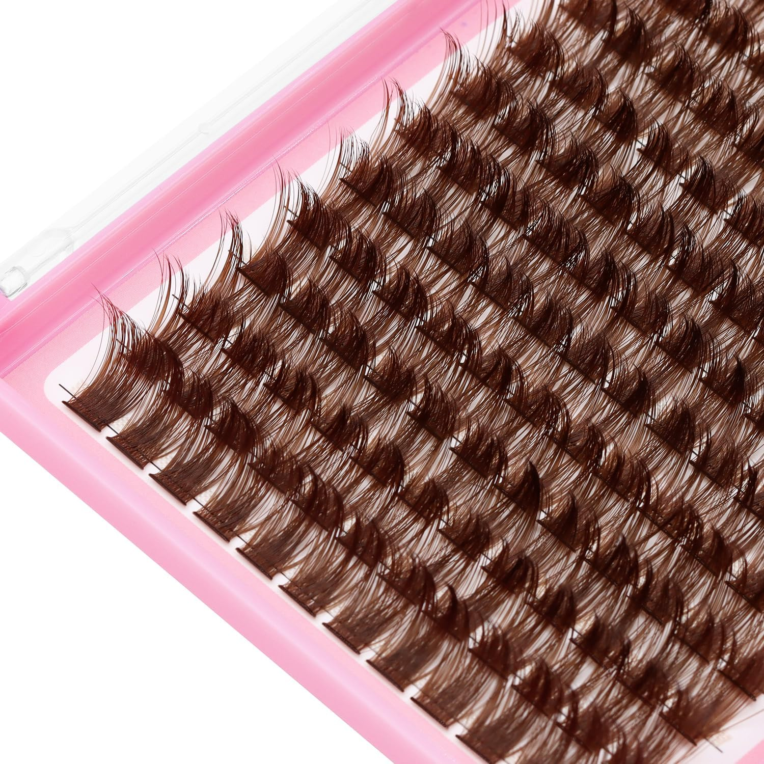 SULV Dark Brown DIY Lash Extension Cluster Volume Lash Clusters 144PCS D Curl 8-20Mm Mixed to Choose Individual Lashes Clusters Eyelash Extension Cluster (C#-Ws-Dark Brown-10-12-14-16Mm Mixed) image number 2
