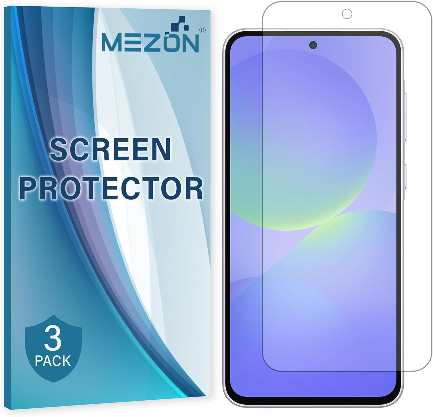 MEZON [3 Pack] Samsung Galaxy A36 5G Premium Hydrogel Clear Edge-To-Edge Full Coverage Screen Protector Film (Galaxy A36 5G, Hydrogel) image number 5
