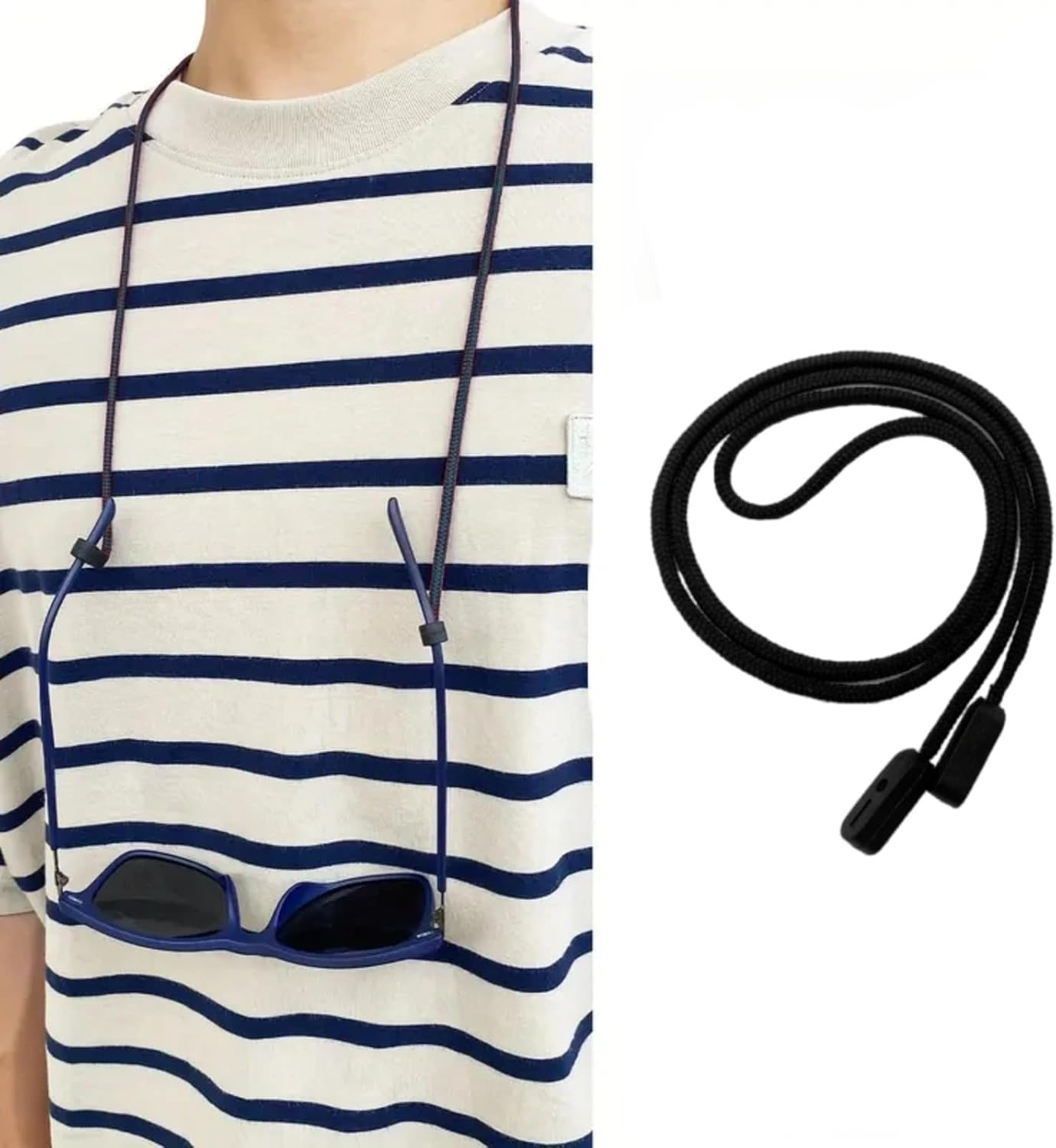 Gerhua 2Pcs Secure Glasses Cord,Glasses Lanyard,Spectacles Cord,Glasses Strap,Glasses Chain for Women and Men,Sunglasses Chain,Glasses String,Sunglasses String,Glasses Accessories,Glasses Neck Strap image number 2