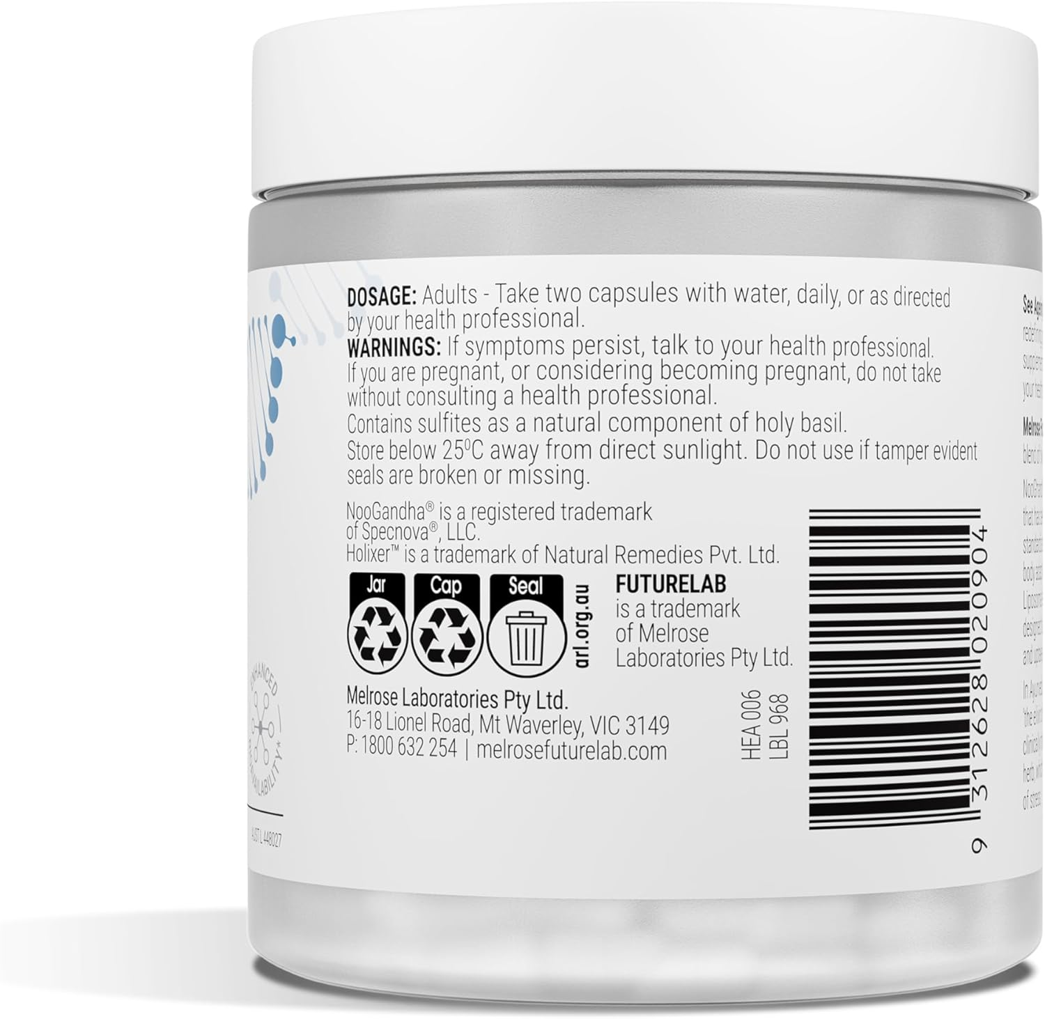 Melrose Futurelab Neuro-Stress Modulator 30 Capsules image number 2