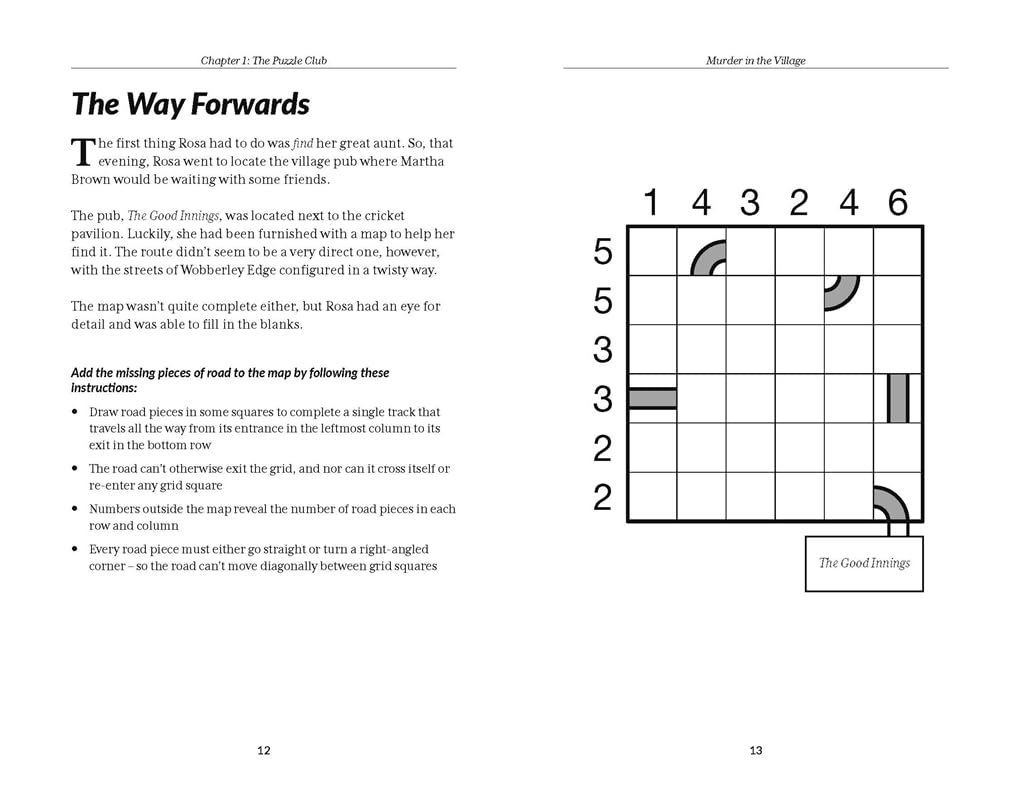 The Murder Mystery Club Puzzle Book: Murder in the Village: over 70 Killer Conundrums. One Case to Solve image number 2