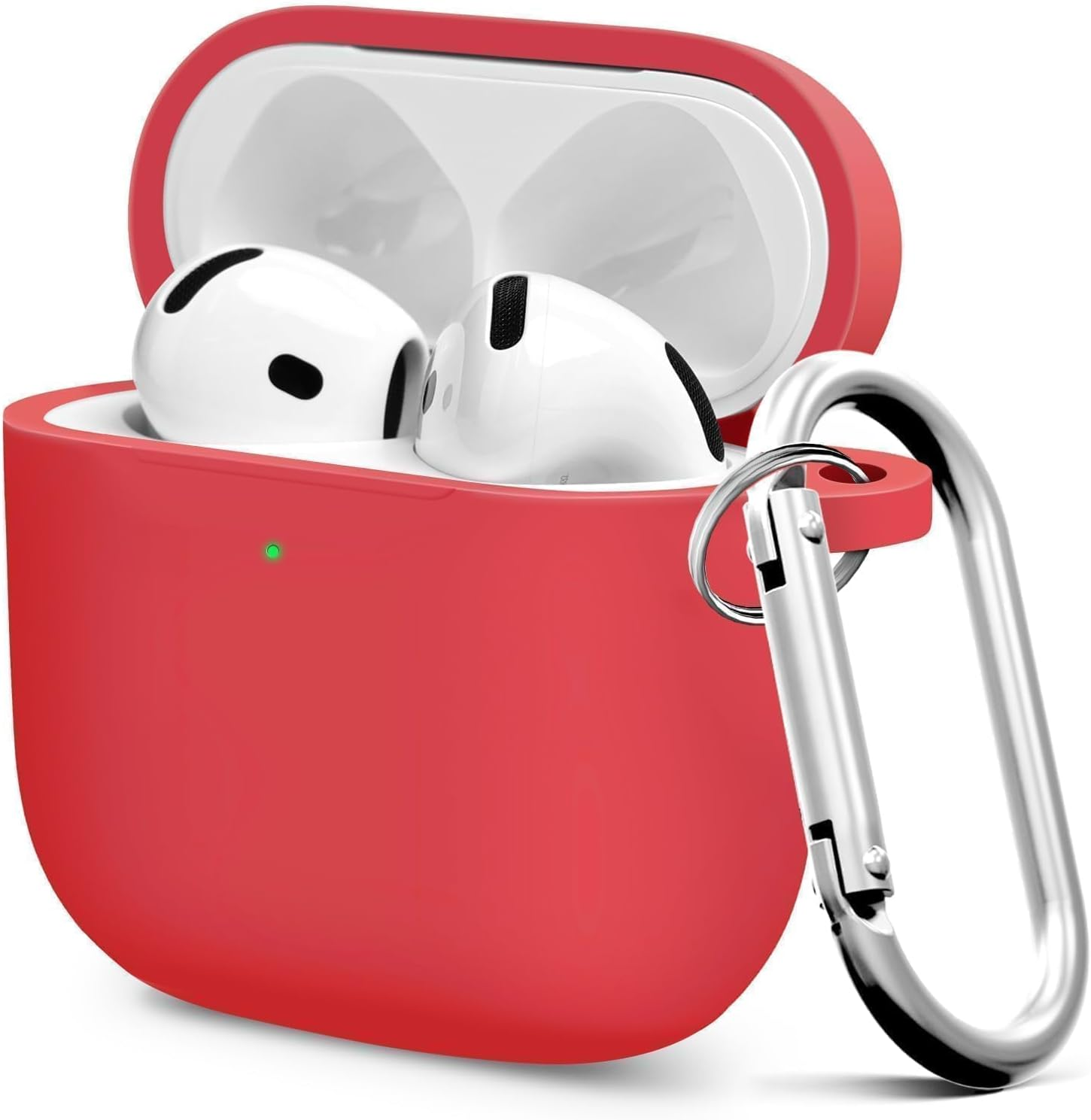 Premium Protective Case for Airpods 4Th Generation - Stylish & Durable Airpods Case with Keychain for Air Pod & Airpods Accessories（Yellow）