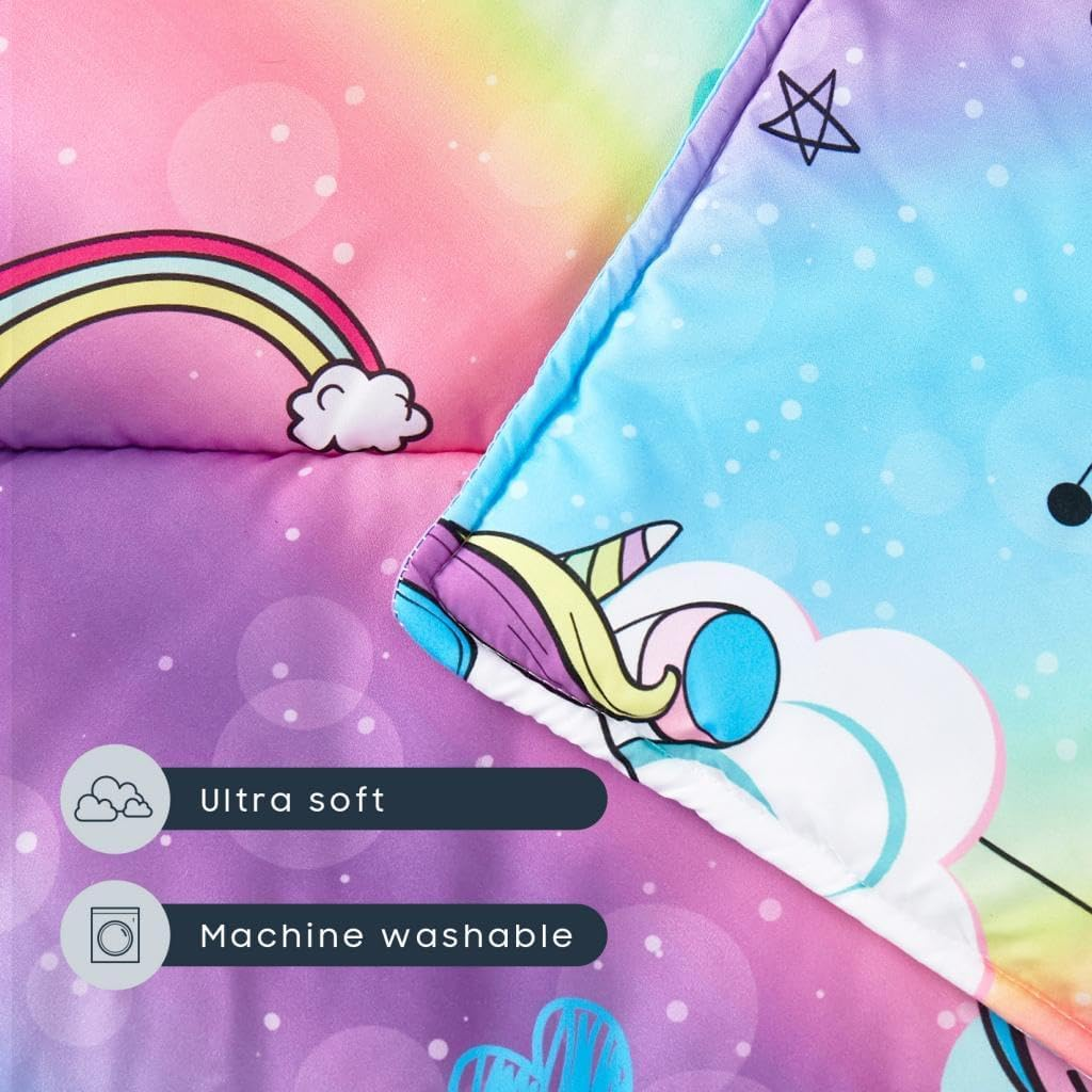 Wake in Cloud - Nap Mat with Removable Pillow for Kids Toddler Boys Girls Daycare Preschool Kindergarten Sleeping Bag, 100% Microfiber image number 3