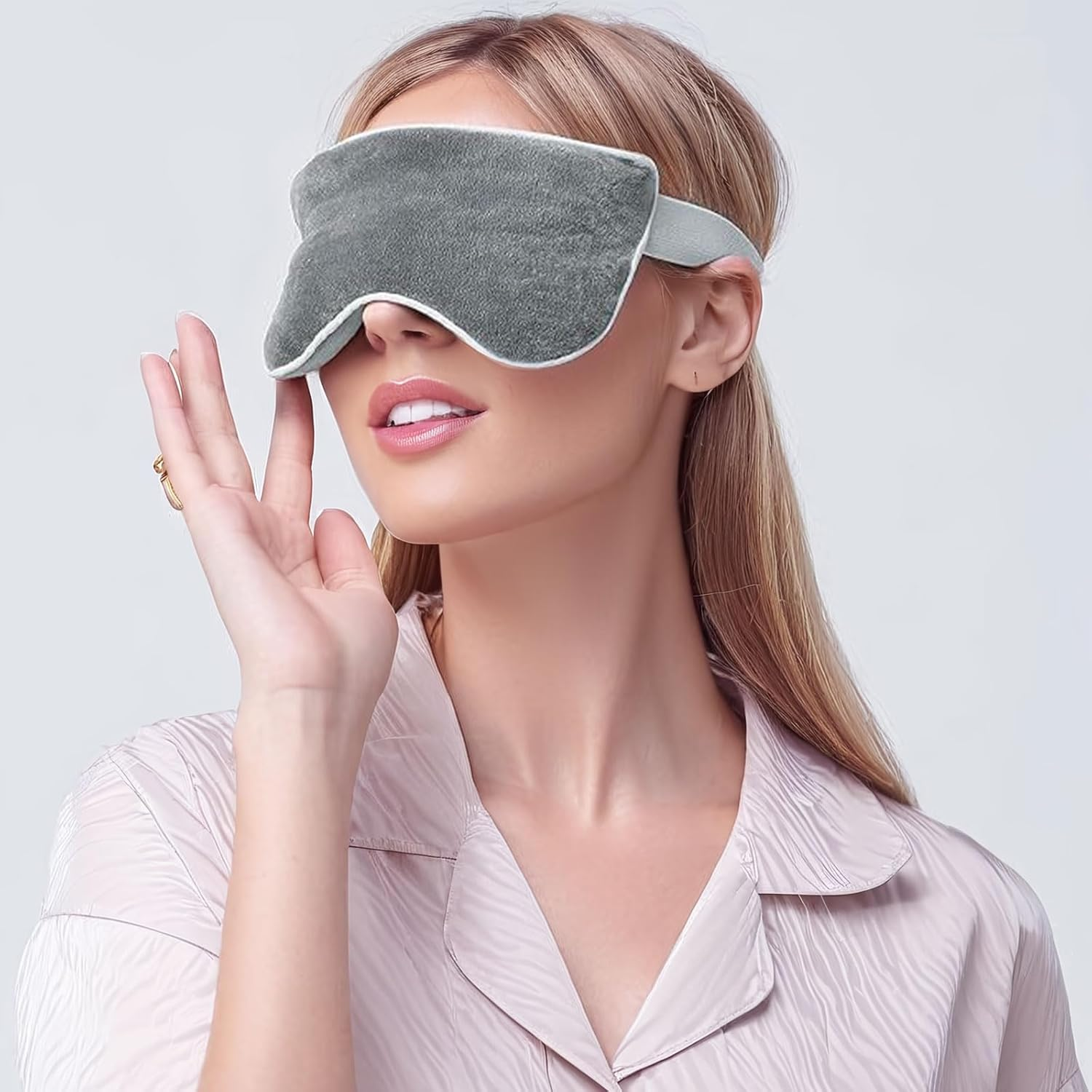 Heated Eye Mask, Soothing Steam & Cooling Therapy for Dry Eyes, Weighted Sleep Mask, Apply for Dry Eyes, Migraine Relief,Eye Treatment image number 3