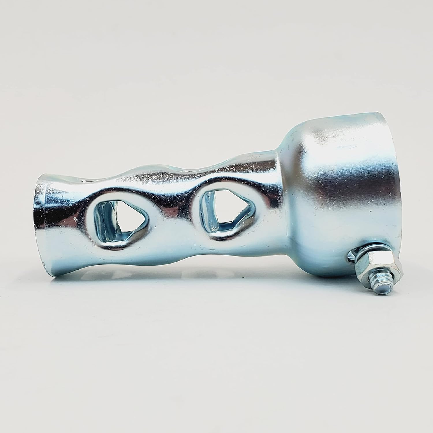 4&rdquo; SHORT Exhaust Baffles for 2" OD Exhaust Pipes & Mufflers &ndash; Noise Reducer/Silencer - SOLD as a PAIR W/Mounting Nut & Bolt &ndash; Galvanized Steel &ndash; Motorcycle, Harley, Chopper, Bobber, Cafe Racer