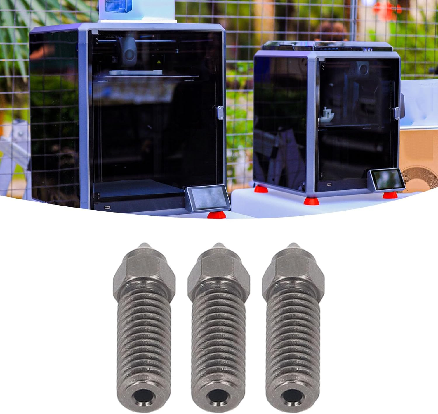 Phefop Printer Extruder Nozzle Kit for Sovol SV06 plus - High Nozzle Kit - Hardened Steel 3Pcs (1.75/0.6Mm) image number 6