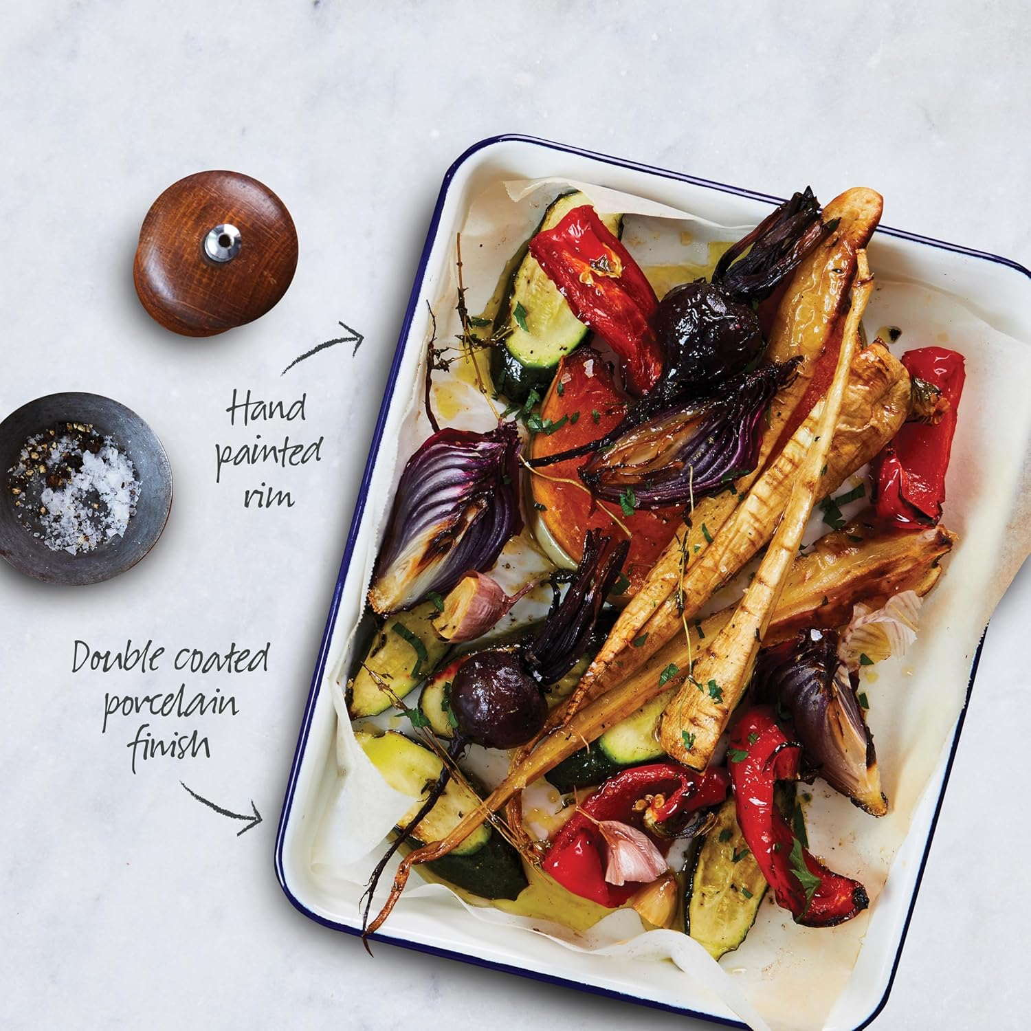 Wiltshire Enamel Bake Tray, 28 Cm Size image number 1