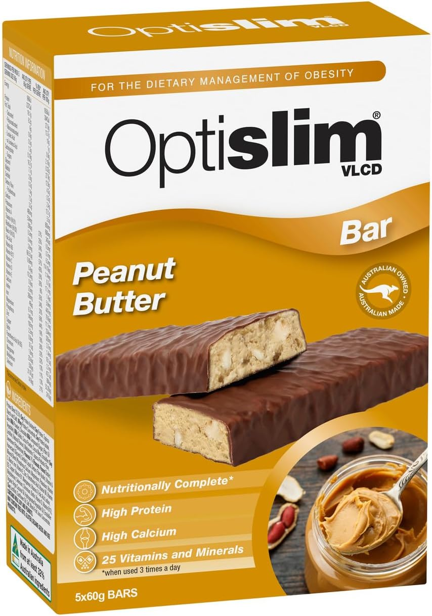 Optislim VLCD Peanut Butter Bar 5X60G image number 5