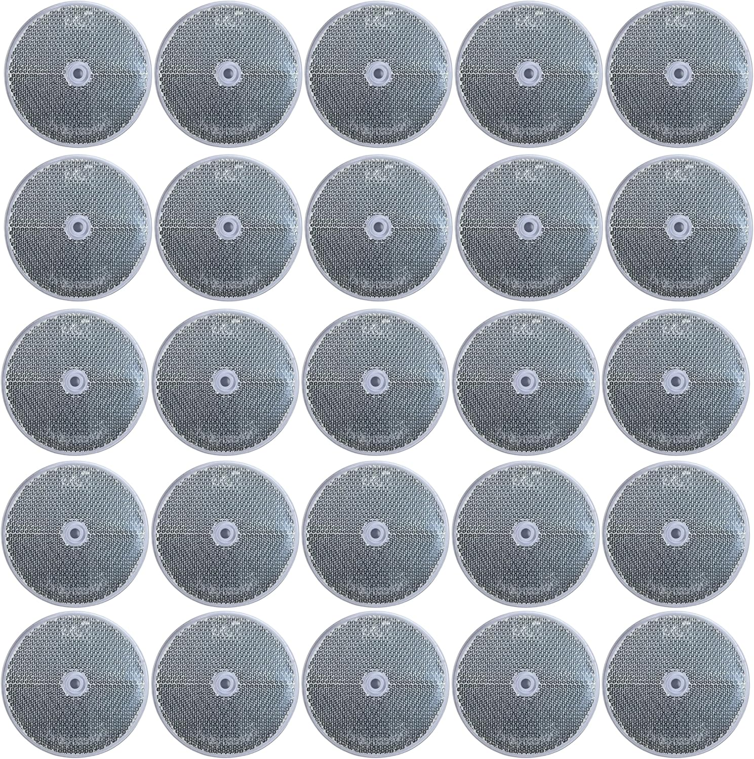 [ALL STAR TRUCK PARTS] Class a 3-3/16" round Reflector with Center Mounting Hole Trailers, Trucks, Automobiles, Mail Boxes, Boats, Suv'S, Rv'S, Industrial Applications (Blue, 2) image number 4