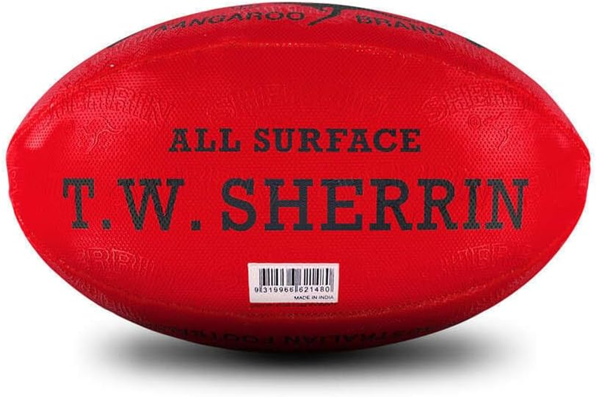 Sherrin KB All Surface Training Football, Red, Size 3 image number 4