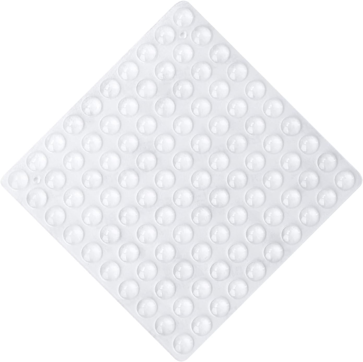 100 Pcs Silicone round Clear Cabinet Door Bumpers, Silencer Cilicon for Door Cabinet Drawer Electronics Furniture, Adhesive Noise Damper Wall Protector Shock Absorbent Gel (6 X 2 Mm)