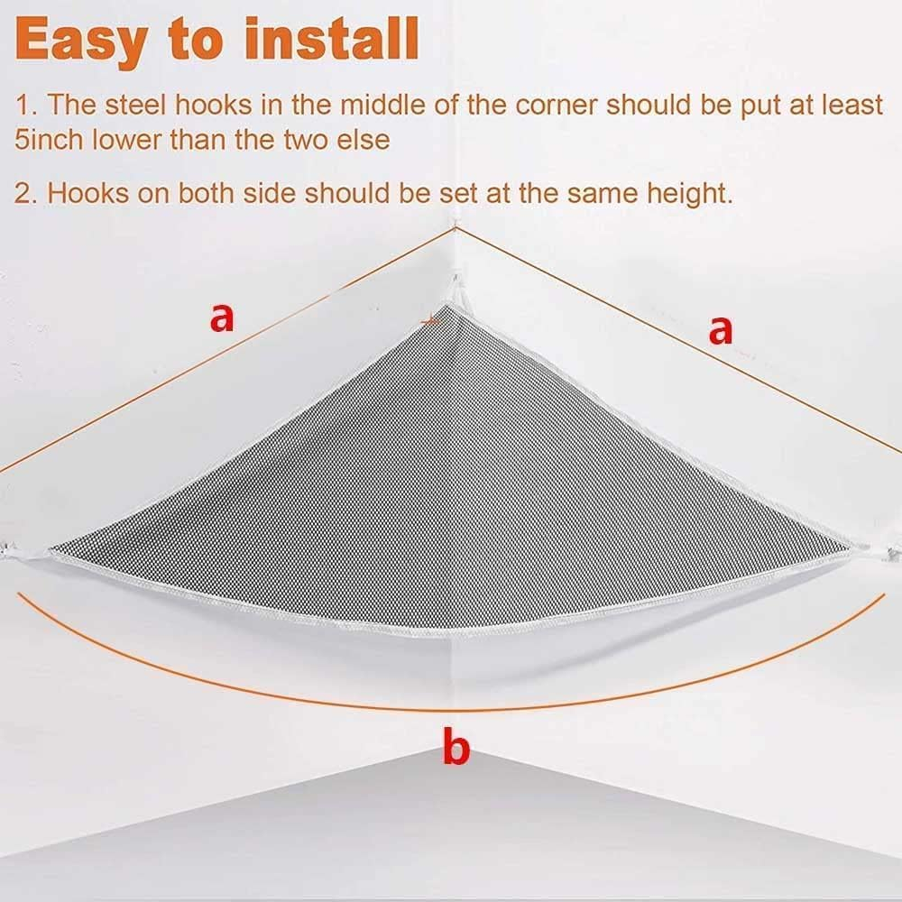 2Pcs Stuffed Animal Storage Net Hammock, Betterjonny Toy Storage Hammock Large Mesh Toys Holder Net Organizer Wall Sling Corner Storage Net for Store Plush Dolls image number 2