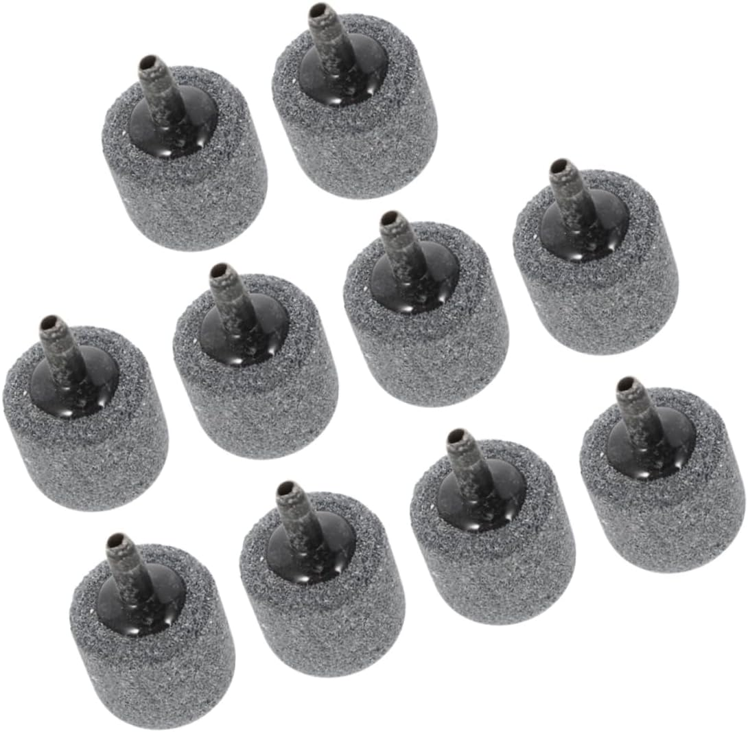 ROMISBABA 10Pcs Aquarium Air Stones for Fish Tank Mute Bubble Diffuser for Freshwater Seawater Oxygen Stones for Hydroponics Aquarium Decoration Pet Health Unique Aquatic Landscape