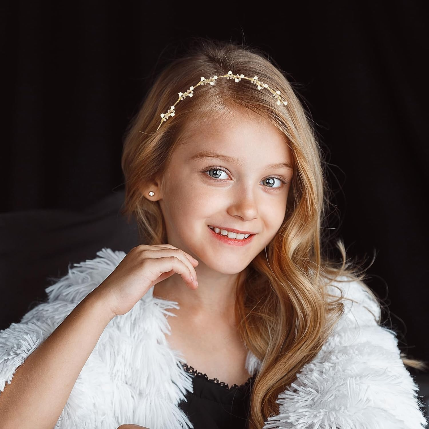 Headband Wedding, FUKPO Hair Accessories Tiara Wedding Headband Crown Bridal Women'S Glitter Headpiece Bride Guest Tiara Rhinestone Headband Girls Adults Children Long Short Hair Headband image number 4