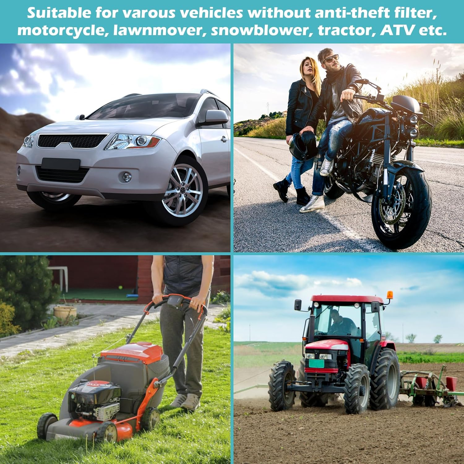 Gas Siphon Hose Pump, Manual Hand Water Pump, Gasoline Transfer Pump for Water Gas Oil Petrol Diesel, Fuel Siphon Pump with 2 Durable PVC Syphon Hoses, HH016 image number 3